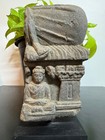 Gandhara Art Pedestal Of Buddha In Gray Schist