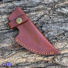 Handmade Knife Sheath Hunting Skinning Fixed Blade Knife Leather Sheath