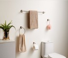 4pcs Bathroom Accessory Set Bathroom Hardware Towel Bar Sets Brushed Nickel 