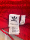 Adidas Originals Men S Red Track Shorts Size L 3-stripes Casual Swim Gym Vtg