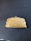 Vintage Mini Travel Sewing Kit-gold Tone With Kiss Lock Wallet Style  hong Kong 