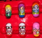Mighty Beanz Series 2  Beans Lot With Red Storage Case And 50 Beans
