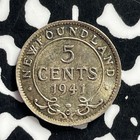 1941-c Newfoundland 5 Cents Lot c2303 Silver  High Grade  Beautiful 