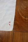 Rare Antique Edwardian French Heavy Linen Bed Sheet 78  Width  X  115  Length