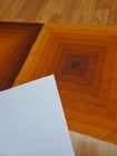 Awesome Rare Vintage Mid Century Retro 70s Panton Gold Double Med Square Fabric 