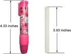 Cute Pencil Creative Stationery Retractable Rubber Stick Erasers For Kids  4 Pcs
