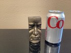 Vintage Rare Face Paper Weight Brass Figure Statue Rare