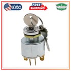 Waterproof Ignition Key Switch 3 Position 5 Terminal With 2 Keys For Car Tractor
