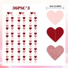 108pcs Red Pink Heart Garland Valentines Decorations Walls Windows Backdrop Set 