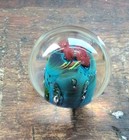 Josh Simpson Inhabited Planet 1 1 2   Marble Paperweight  Signed Js00
