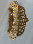 Baroque Solid Brass Letter Holder Napkin Stand Ornate Style 8    Tall Antique