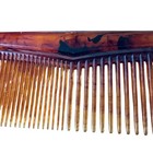 Vintage Faux Tortoise Shell Hair Comb Amber Brown Marbled 9 Inch Retro Grooming