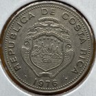 1976 Costa Rica 1 Colon - Extra Fine about Uncirculated Details Free Shipping