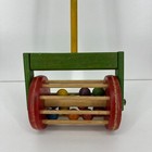 Vintage Playskool Wooden Push pull Toy Wooden Popping Balls 