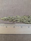 Vtg Ornate Brass Floral Swag Garland Embellishment Furniture Hardware Decor
