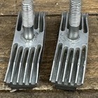 Vintage Scott Mathauser Finned Brake Pads Shoes Pair Threaded Post Salmon Bmx