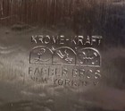 Vintage Krome Kraft Farber Bros Oval Relish Tray W Divided Glass Dish Ny Usa Euc