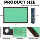 Vincreem 20 X 40ft Leaf Net Cover For Inground Pool Rectangle Mesh Cover With   