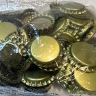 Lot 100 Gold Unused Beer Bottle Caps Brewing Soda Crafts Blanks Unpressed Tops