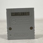 Official Nintendo Gamecube Memory Card 59 Blocks Dol-008 Genuine Grey