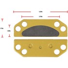 Parking Brake Pad With Shims   Springs Kit For Polaris Ranger 500 700 800 900