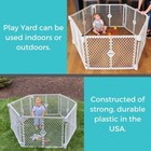 6 Panel Free Standing Play Yard  Indoor Or Outdoor Baby Playpen  Baby Gate