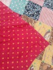 Vintage Beautiful Quilt Different Pieces Hand Woven Size 80x76 Inches