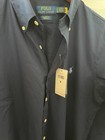 Brand New Polo Ralph Lauren Men s Navy Classic Fit Stretch Dress Shirt Size S
