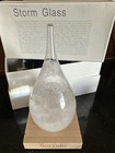 Storm Glass Weather Predictor Wood Sorrelo Base Barometer Bottle  Decor In Box