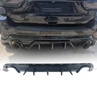 Rear Bumper Diffuser For Jeep Grand Cherokee Srt 2014 2021 3pcs Gloss Black