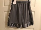 Nike Boy s Elite 23 Stripe Basketball Shorts L Gray white