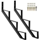 Steel Stair Step Riser 2pc 3 Step Stair Stringers For Deck Steel Stair Stringer