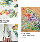 Vintage Stylish Design Rub On Transfers For Furniture  Matte Finish Floral Uv Dt