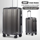 Coolife Luggage Expandable Suitcase Pc abs Three-piece Set