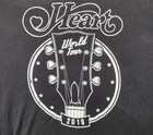  Heart Rock Band 2016 World Tour Black Tultex T Shirt Rock  Roll Concert Series 