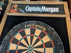 Vintage Captain Morgan Professional Bar Dart Board And Board Back Set