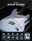     donner Dst-80 39  Electric Guitar With Amplifier   Accessories Wood Grain Blue