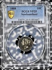 1888 Newfoundland 10 Cents Pcgs Vf25 Lot g9838 Silver  Key Date 