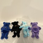 1999 Salvinos Ice Bammers Figure Skating Bears Lot 4 Witt Lipinski Hamill Stojko