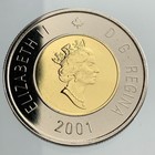 2001 Canada 2 Dollars Toonie Uncirculated Coin Km  270 Proof-like From Set Kk115