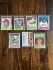27 Card Lot Vintage Baseball Cards  All Penny Sleeved And Top Loaded