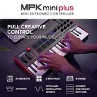 Akai Mpk Mini Plus Usb Midi Keyboard Controller 37 Mini Keys W  Pads   Sequencer