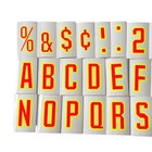 Vintage Super Signs Vinyl Static Cling Letters Numbers Dayglo Neon 3  Lot