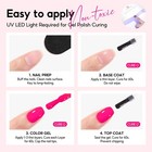 Jell Gel Nail Polish Set 6 Colors For Women All Seasons Nail Manicure Kit Salon