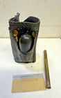 Mini 6  Piece Snuff Kit Vtg  Leather  Case Travel Snort Sniff Tool Set Unused