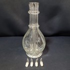 Vintage French Clear Glass 4 Chamber Liqueur Decanter