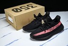 By9612 Adi as Ye zy Bo st 350 V2 Core Black Red Men s Athletic Shoes Size 4-13