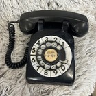 Vintage Bell System Western Electric Black Rotary Dial Desk Telephone 500 Prop