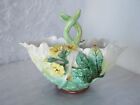 Rare Beautiful Antique Meissen Kpm Mark Porcelain Basket Vase