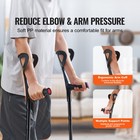 Uimoso Forearm Crutches 10-level Height Adjustable Walking Crutches 1pair 350lbs